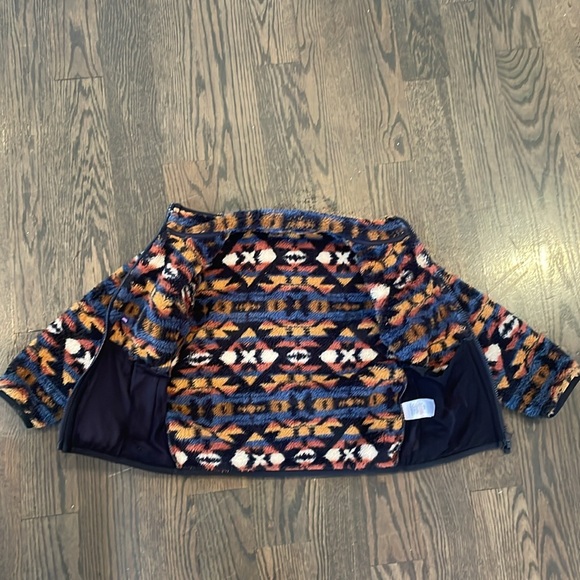 Faherty Kids Mountain Sunset High Pile Fleece Jacket size 5 blue - Picture 4 of 8